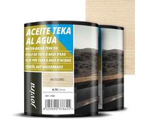 JOVIRA PINTURAS HUILE TECK À L'EAU, pour meubles de jardin, chaises, tables, transats, Protection, restauration et entretien du bois extérieur.(2x750 ml, INCOLORE)