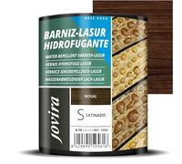 JOVIRA PINTURAS Lasure Hydrofugeant Protecteur imperméable effet perlé. Elle protège, décore et embellit tous les types de bois. (750 millilitres, Noyer)