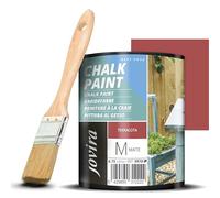 JOVIRA PINTURAS Peinture à la craie - Peinture à la craie à l'eau mate + Pinceau spécial bois. Renouvelez vos meubles avec créativité. (750 Millilitres, Terre cuite)