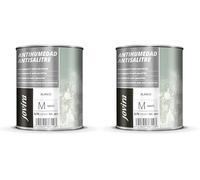 JOVIRA PINTURAS Peinture Anti-Humidité et Anti-Salpêtre Blanc mat, protège et isole de l'humidité et du salpêtre, façades et murs (750 millilitres) (Lot de 2)