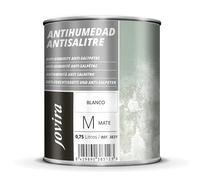 JOVIRA PINTURAS Peinture Anti-Humidité et Anti-Salpêtre Blanc mat, protège et isole de l'humidité et du salpêtre, façades et murs (750 millilitres)