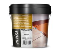 JOVIRA PINTURAS Peinture anti-infiltration pour la réparation et l'imperméabilisation des toits et des terrasses. Peinture élastique imperméable, anti-fuites et anti-fissure. (4 Litres, Blanc)