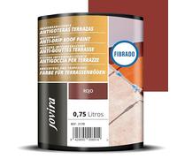 JOVIRA PINTURAS Peinture Anti-Infiltrations Fibrée pour la réparation et étanchéité de toitures. Peinture élastique imperméable anti-fuites & anti-fissures. (750 Millilitres, Rouge)