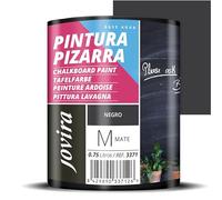 JOVIRA PINTURAS Peinture Ardoise. Pour peindre, dessiner et écrire à la craie sur les murs. (750 millilitres, Noir)