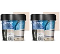 JOVIRA PINTURAS Peinture Bords Piscine Spécial antidérapant pour rénover les bords des piscines. (4 Litres, Sable) (Lot de 2)