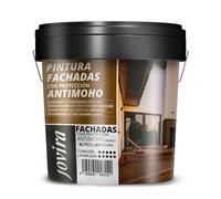 JOVIRA PINTURAS Peinture Façades Anti-Moisissures hydrofuge, imperméable et anti-fissures. (4 Litres, Blanc)