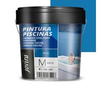 JOVIRA PINTURAS Peinture piscine à l'eau. Protection et décoration de piscines. (4 Litres, Bleu)