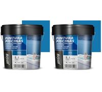 JOVIRA PINTURAS Peinture piscine à l'eau. Protection et décoration de piscines. (4 Litres, Bleu) (Lot de 2)