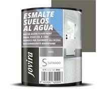 JOVIRA PINTURAS Peinture Pour Les Sols, À l'eau. Spécial pour garages, entrepôts, gymnases, buanderies, terrains de jeux, terrains de sport, etc (750 ml, Gris)