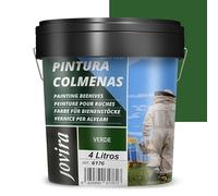 JOVIRA PINTURAS Peinture pour Ruches à base d'eau, finition mate. Spécialement conçue pour l'apiculture. Protège l'intérieur et l'extérieur de la ruche. (5 Kilos, Vert)