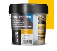 JOVIRA PINTURAS Peinture routière à base d'eau - Convient pour les traverses piétonnes, parkings, routes, aéroports, etc. (4 litres, jaune)