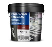 JOVIRA PINTURAS Peinture Sols, Garages, Terrains de Sport, Sols en Béton, Asphalte et Ciment. Protège et décore les surfaces, aspect mat. (4 Litres, Rouge)