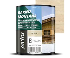 JOVIRA PINTURAS VERNIS CLIMATS EXTRÊMES À L'EAU Protection pour les bois exposés dans les zones montagneuses. (750 Millilitres, Brillant)