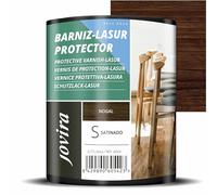 JOVIRA PINTURAS Vernis Lasur Effet Satiné Protector à L'eau. Elle protège, décore et embellit tous les types de bois. (750 Millilitres, Noyer)