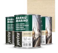 JOVIRA PINTURAS Vernis Marin Vernis bois extérieur-intérieur incolore, haute résistance dans les environnements marins (3x750 Millilitres, Mat)
