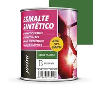JOVIRA PINTURAS Vernis synthétique anti-oxydant brillant. Protection et décoration de surfaces en acier, fer et bois. (750 Millilitres, Vert Primaire)