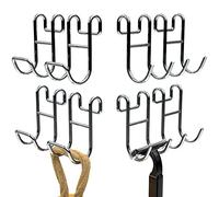 Jovware Étagère de douche avec crochets - Crochets robustes antirouille pour clôture de casque pour étagères métalliques - Lot de 8