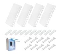 JOVYTH 24 Pièces Caches Modulaires pour Tableau Électrique, Obturateurs 6TE 1TE 0,5TE Extensibles et Combinables, Compatibles F-Tronic Hager Hensel, Caches Aveugles pour Coffret