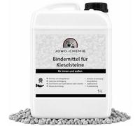 JOWO-CHEMIE Liant pour Gravier extérieur 5L - Stabilisateur de Gravier & Colle Cailloux pour allées, terrasses et Jardins | Fixateur drainant Anti-déplacement pour Gravier, Pierre et Galet décoratif