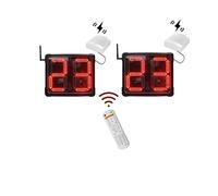JOXLOVER Compte à rebours, Compte à rebours, Affichage électronique LED, étanche, 24S Secondes, Horloge de tir Basket-Ball, extérieur, 2 pièces