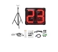 JOXLOVER Compte à rebours, Horloge de tir LED en Alliage d'aluminium télécommandée RB-GO2D-8R, utilisée for Le Basket-Ball, 14, 24s(Suit B)