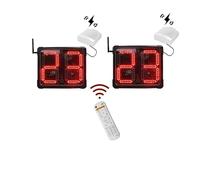 JOXLOVER Compte à rebours, Horloge de tir LED synchronisée, Compte à rebours programmable for Jeu Basket-Ball, 14, 24, 30 Secondes, 8 Pouces, 2 pièces