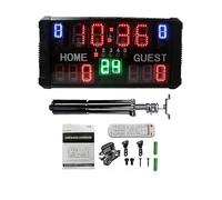 JOXLOVER Compte à rebours, Horloge Murale de Basket-Ball Portable avec Conception Tableau Bord, numérique, Suivi des Points Nets, Moniteur Score Jeu Balle(Suit B)