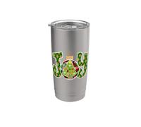 Joy at Christmas Time Blanc Gobelet isotherme en acier inoxydable double paroi