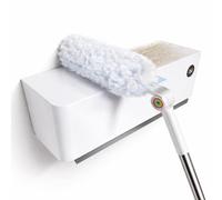 Joy-BOS® Plumeau Poussière Télescopique Microfibre Lavable Antistatique | Balai Perche Télescopique en Acier Inoxydable | Tête de Loup Rotative 180° | Brosse Manche Long pour Maison, Meubles