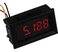 JOY-IT VM433 - LED, voltmètre, 4 chiffres, 3,5 à 30 V (DC)