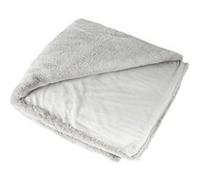 Joy - plaid - 150x200cm - en fausse fourrure - Gris clair