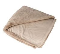 Joy - plaid - 150x200cm - en fausse fourrure - Taupe