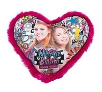 Joy Toy 66942 Coussin en Forme de cœur Maggie & Bianca 33 x 33 cm