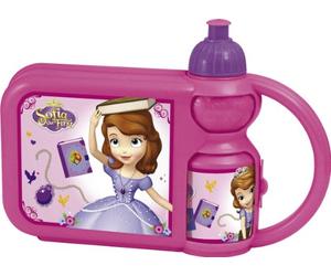 Joy Toy - Set 749170 Disney Sofia - Boîte jausen et Gourde, 400 ML, 25 x 7 x 18 cm