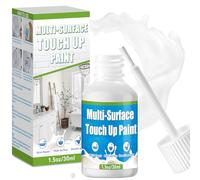 JOYAONE Peinture de retouche émail, retouche peinture blanc mur,peinture pour baignoire Répare les petits défauts, Convient aux baignoires, meubles, murs, placards, portes et fenêtres (30 ml, Blanc)