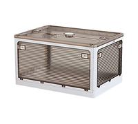 JOYBOS Boîte de rangement pliable multifonctionnelle blanche 85 l