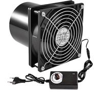 Joycabin Ventilateur tubulaire 100 mm Extracteur d'air Ventilateur Tube avec régulateur de vitesse, résistant à la chaleur, ventilateur d'extraction de fumée silencieux pour cuisine, toilettes, garage