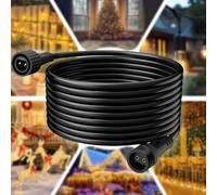 Joycome Rallonge Guirlande Exterieure 6M Prolongateur Electrique, IP65 Étanche Rallonge Electrique 2 Pin Rallonge Guirlande avec Connecteurs Mâle et Femelle pour Guirlande Lumineuse de Noël