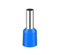 JOYELEC 100 pièces 10mm² Bleu Cosses Bornes electriques，embouts pour bornes d'extrémité Manchon Terminals de câble,Fiche Isolante Sertie,connecteurs Isolés à Froid