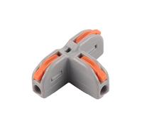 JOYELEC 15 Pièces Bornes de Connexion,T11 Connecteur Electrique Rapide 1 entrée 2 sorties, Conducteur Compact Fils Connecteurs, 0.08-2.5(4.0) mm²,250V,32A,avec levier de commande