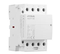 JOYELEC Contacteur AC domestique, 4P 63A 4NO Contacteur AC domestique automatique 220 V/230 V 50/60 Hz, 4 pôles bidirectionnels, montage sur rail DIN 35 mm normalement ouvert