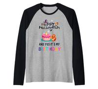 Joyeux Anniversaire Halloween pour Les Enfants Oui C'est Mon Anniversaire Halloween Manche Raglan
