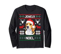 Joyeux Noël - Beagle - Doux chien de Noël Manche Longue