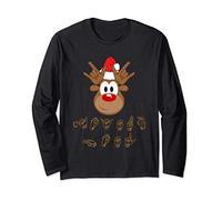 Joyeux Noël LSF langue des signes du renne Manche Longue