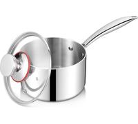 Joyfair Casserole à manche 16cm Premium Acier inoxydable Pot à lait 1,8L avec couvercle