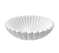Joygoodta Bol à collation, bol à volants, 9, 8 pouces grand décor volants décoratif moderne élégant plateau de fruits porte-clés pour table d'étagère d'entrée de cuisine