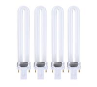 Joygoodta Tube d'ampoule de lampe à ongles UV 4 pièces, remplacement d'ampoule à ongles de Tube UV 9W pour Machine polymérisation 'art Gel