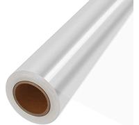 JOYIT Rouleau de cellophane de 30,5 m (80 cm x 30,5 m) - Rouleau de papier d'emballage transparent de 3 mm d'épaisseur - Grand rouleau pour paniers cadeaux