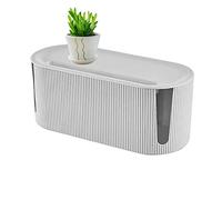 Joyivike Boîte de Gestion des câbles, Boîte Cache Câble, Boite Rangement Cable, Rangement Câbles, Cable Management Box, Boîte de Rangement pour Câbles Les Câbles, Garder Les Câbles Bien Rangés, Blanc