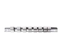 JOYKK Support à Douille 1/2 Douille avec 8 Pinces pour Organisateur d'outil sur Rail Storag - Argent